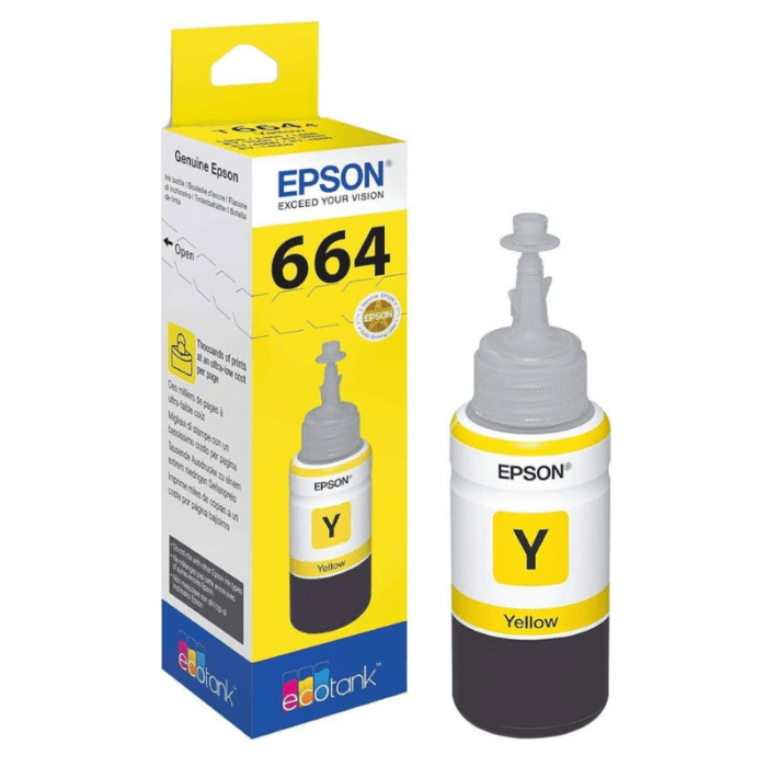 T6644 Yellow Ink Bottle 70ml